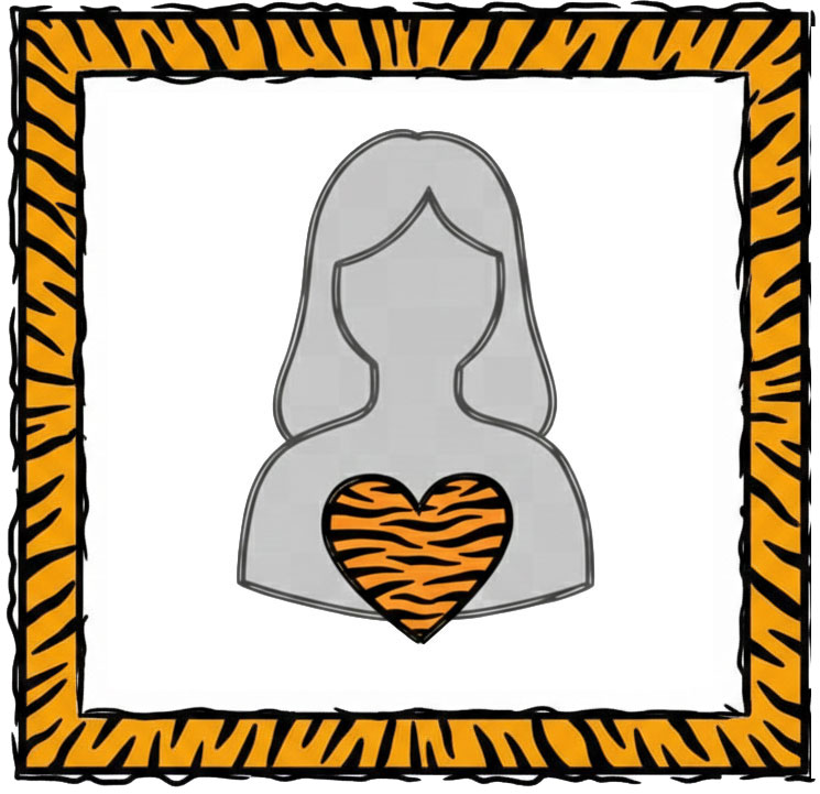 Teammitglied mit Tigerherz